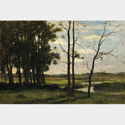 John Appleton Brown (American, 1844-1902) Marshes at Newbury