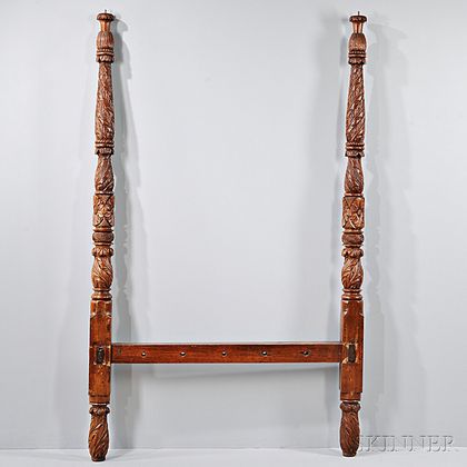 Classical Carved Tester Bed