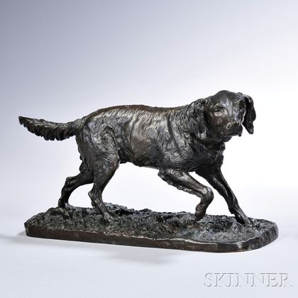 After Pierre-Jules Mêne (French, 1810-1879) Bronze Figure of a Setter