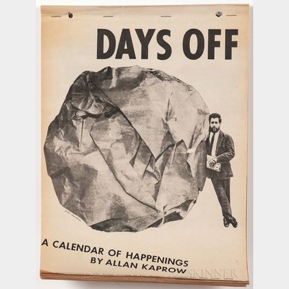 Kaprow, Allan (1927-2006) Days Off, a Calendar of Happenings.