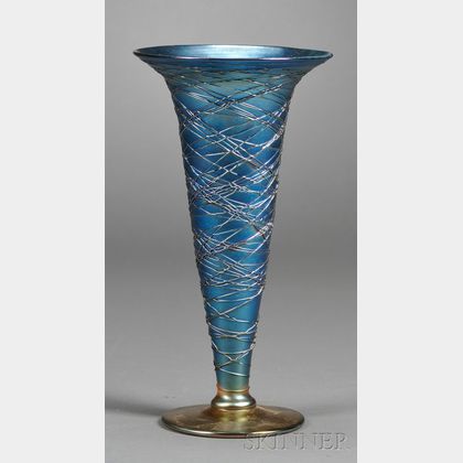 Threaded Vase Attributed to Durand