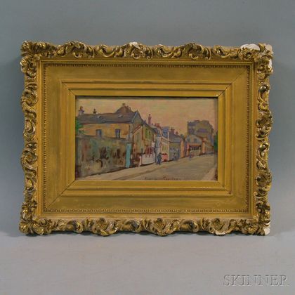 Albert Scott Cox (American, 1863-1920) Paris Street Scene.
