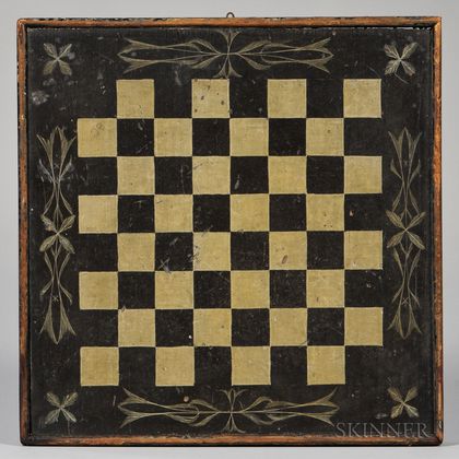 Small Paint-decorated Double-sided Game Board