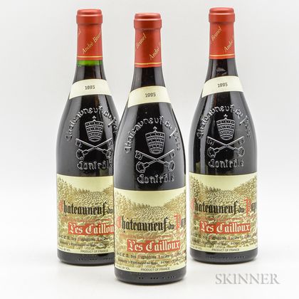 Les Cailloux (Lucien et Andre Brunel) Chateauneuf du Pape 1995, 3 bottles 