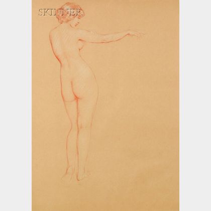 Philip Leslie Hale (American, 1865-1931) Full Length Nude