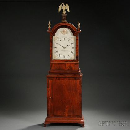 Luther Morgan Mahogany Shelf Clock