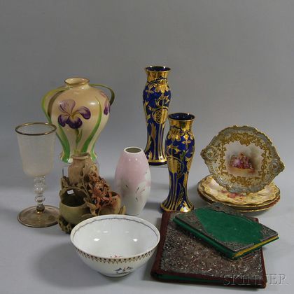 Assorted Group of Mostly Glass and Ceramic Decorative Items