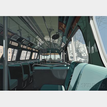 Richard Estes (American, b. 1932) Bus Interior