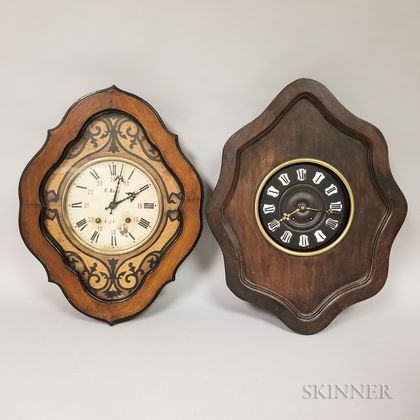 Two French Baker's Clocks