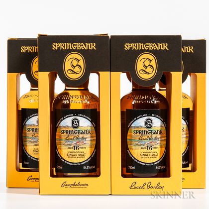 Springbank Local Barley 16 Years Old 1999, 4 750ml bottles (oc) 