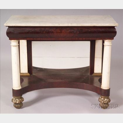 Marble Top Pier Table