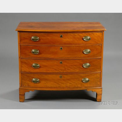 Federal Birch Swell-front Chest of Drawers