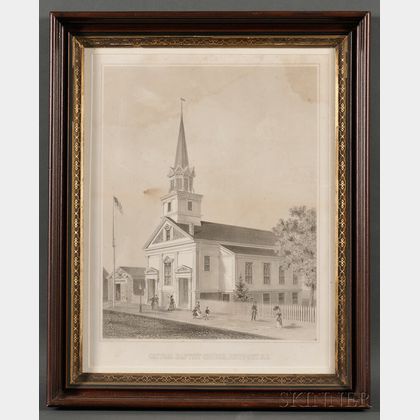 J.H. Buffords, lithographer (Boston, 19th Century) CENTRAL BAPTIST CHURCH, NEWPORT, R.I.