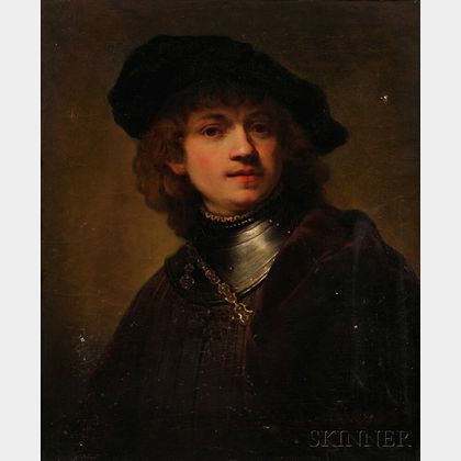 Continental School, 18th/19th Century Copy After Rembrandt's Self-Portrait as a Young Man, 1634
