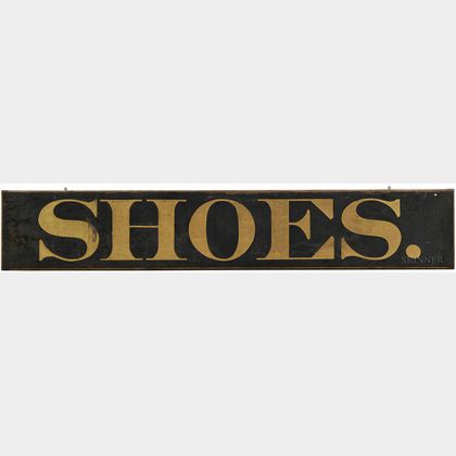 Large Painted "SHOES." Trade Sign