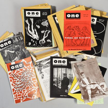 One and Tangent Magazines, Large Lot, 1960s.