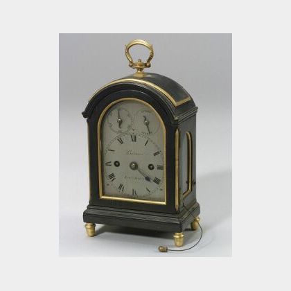English Georgian Ebonized Repeating Carriage Clock