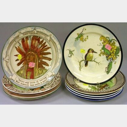 Eleven Assorted Royal Doulton Series Ware Dinner Plates