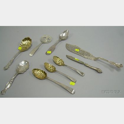 Nine Assorted Sterling Silver Flatware Items
