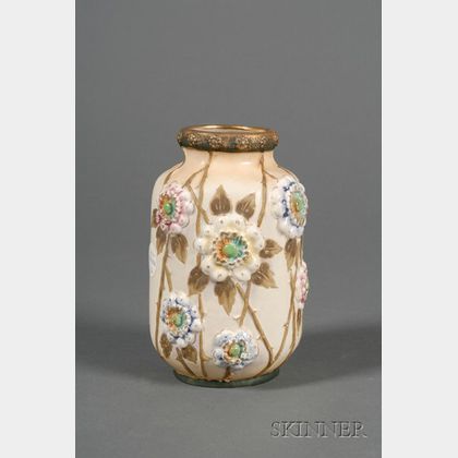 Austrian Art Nouveau Earthenware Vase
