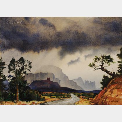 Ted Kautzky (American, 1896-1953) Oak Creek Canyon, Arizona
