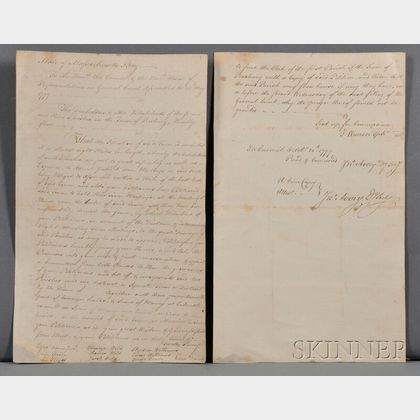 Document, West Roxbury, Massachusetts (1777).