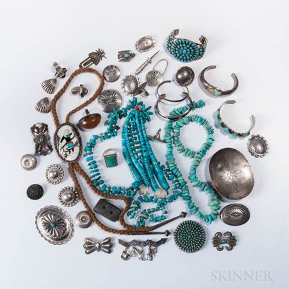 Group of Southwestern Silver Jewelry
