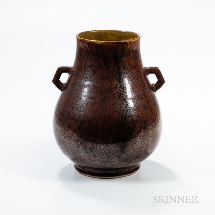 Large Iron Rust-glazed Vase