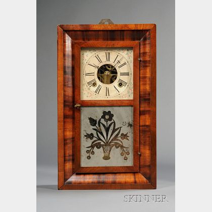 Mahogany Miniature Ogee Clock by Chauncey Boardman