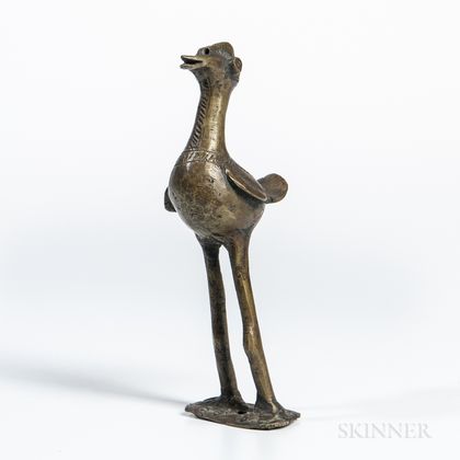 Standing Bronze Bird