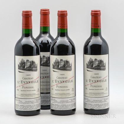 Chateau LEvangile 1995, 4 bottles 