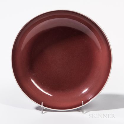 Copper Red-glazed Dish