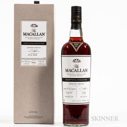 Macallan Exceptional Single Cask 25 Years Old 1993, 1 750ml bottle (oc) 