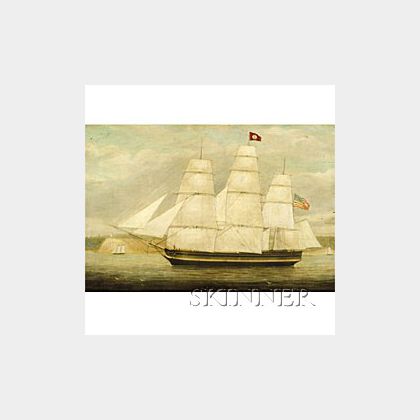 James Fulton Pringle (British, 1789-1847) The American Ship Hannibal.