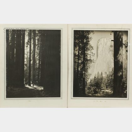 Robert D. Wild (American, 1918-1982) Two Views of Yosemite Park