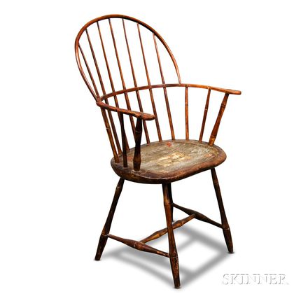 Bamboo-turned Sack-back Windsor Chair