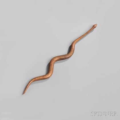 Great Lakes Carved Wood Snake