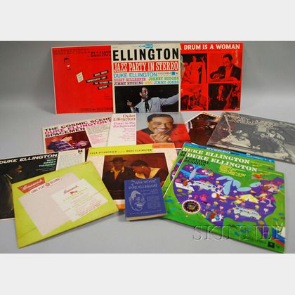 Wax Works of Duke Ellington and Twelve Duke Ellington LP Records