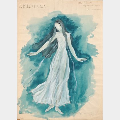 Hugh Stevenson (British, 1910-1956) Costume Design for Neptune the Mystic-The Woman in The Planets