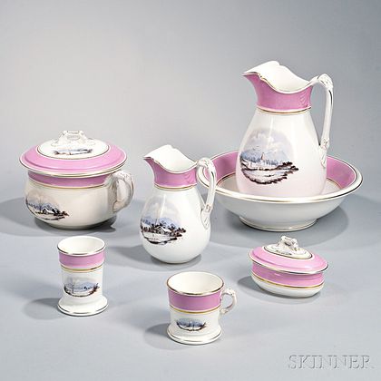 Seven-piece Porcelain Chamber Set