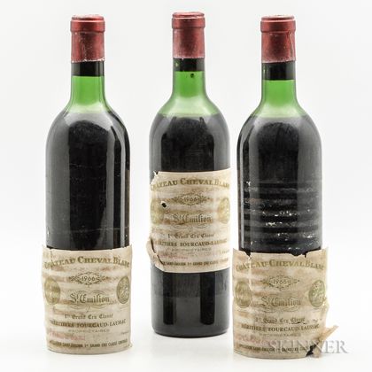Chateau Cheval Blanc 1966, 3 bottles 
