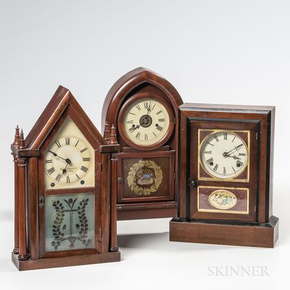 Three American Shelf Clocks