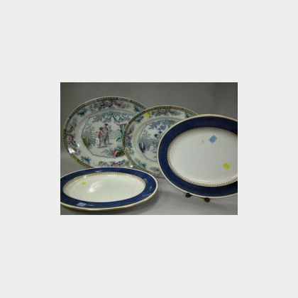 Two Pairs of English Ceramic Serving Platters. 