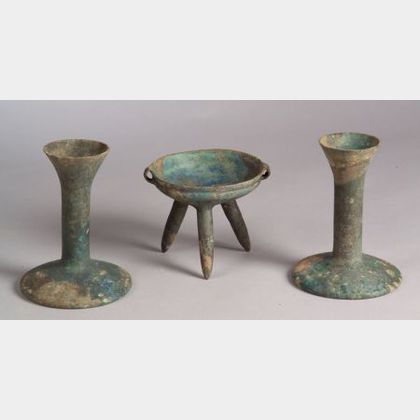 Three Bronze Vessels