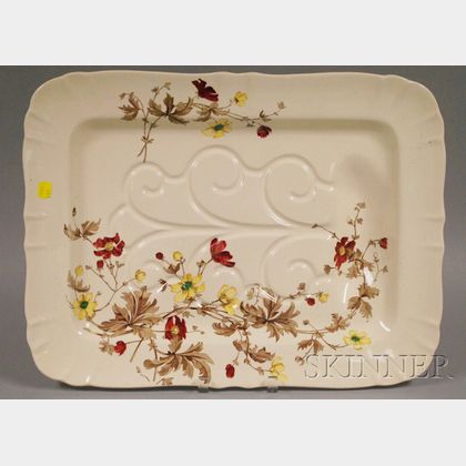 Large Mintons Well and Tree Ceramic Platter