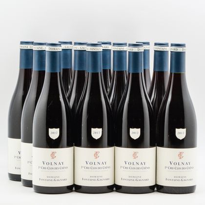 Fontaine-Gagnard Volnay Clos des Chenes 2017, 12 bottles (oc) 