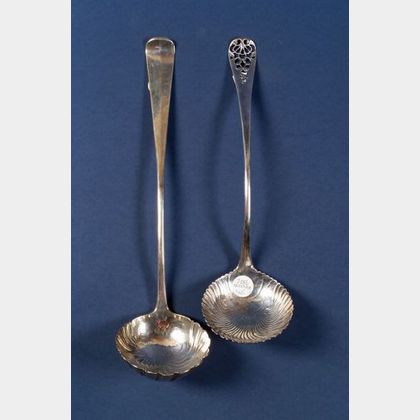 Two Georgian Silver Ladles