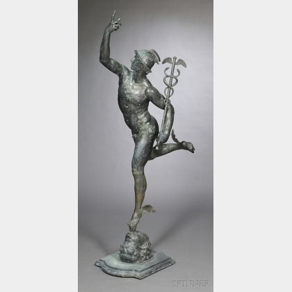 Bronze Sculpture of Mercury After Giambologna