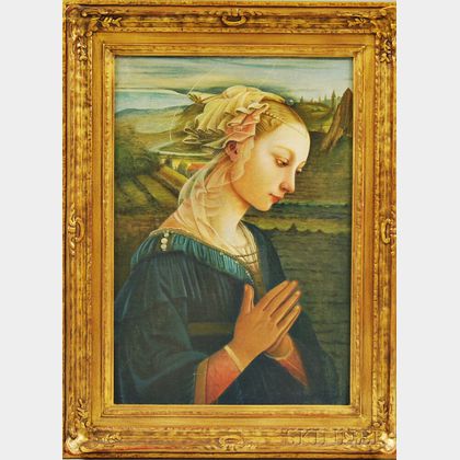American School, 20th Century Newcomb-Macklin Company Frame, Housing a 20th Century Copy After Botticelli