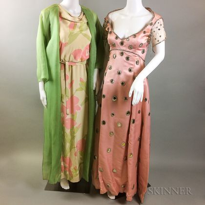 Two Vintage Pink Dresses